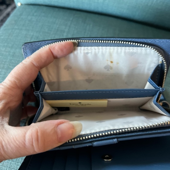 Kate Spade Two Tone Blue Wallet - Picture 5 of 5